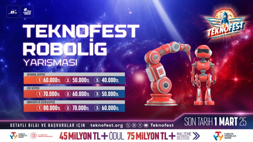 TEKNOFEST Robolig Yarışmasına Başvuru İçin Son 8 Gün!  